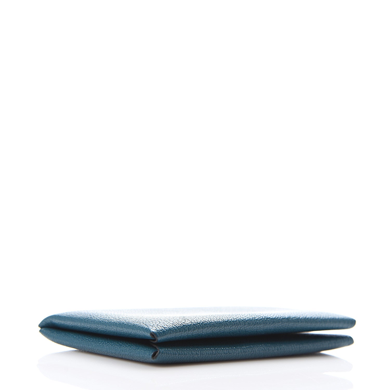 Hermes Chevre Mysore Calvi Card Case Vert Bosphore 3 of 7