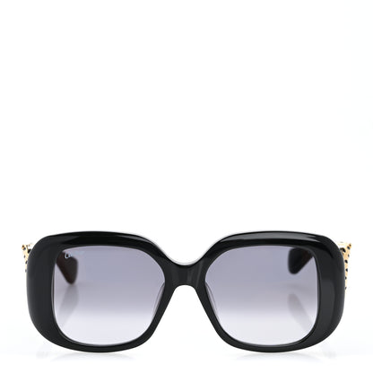 Cartier Acetate Panthere Square Sunglasses Black 2 of 8