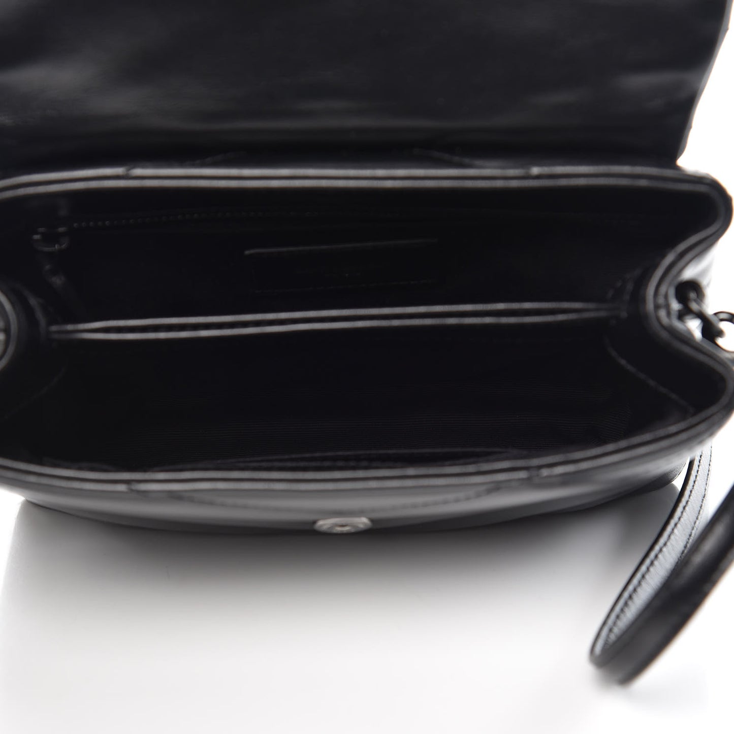 Calfskin Y Quilted Monogram Toy Loulou Crossbody Bag Black