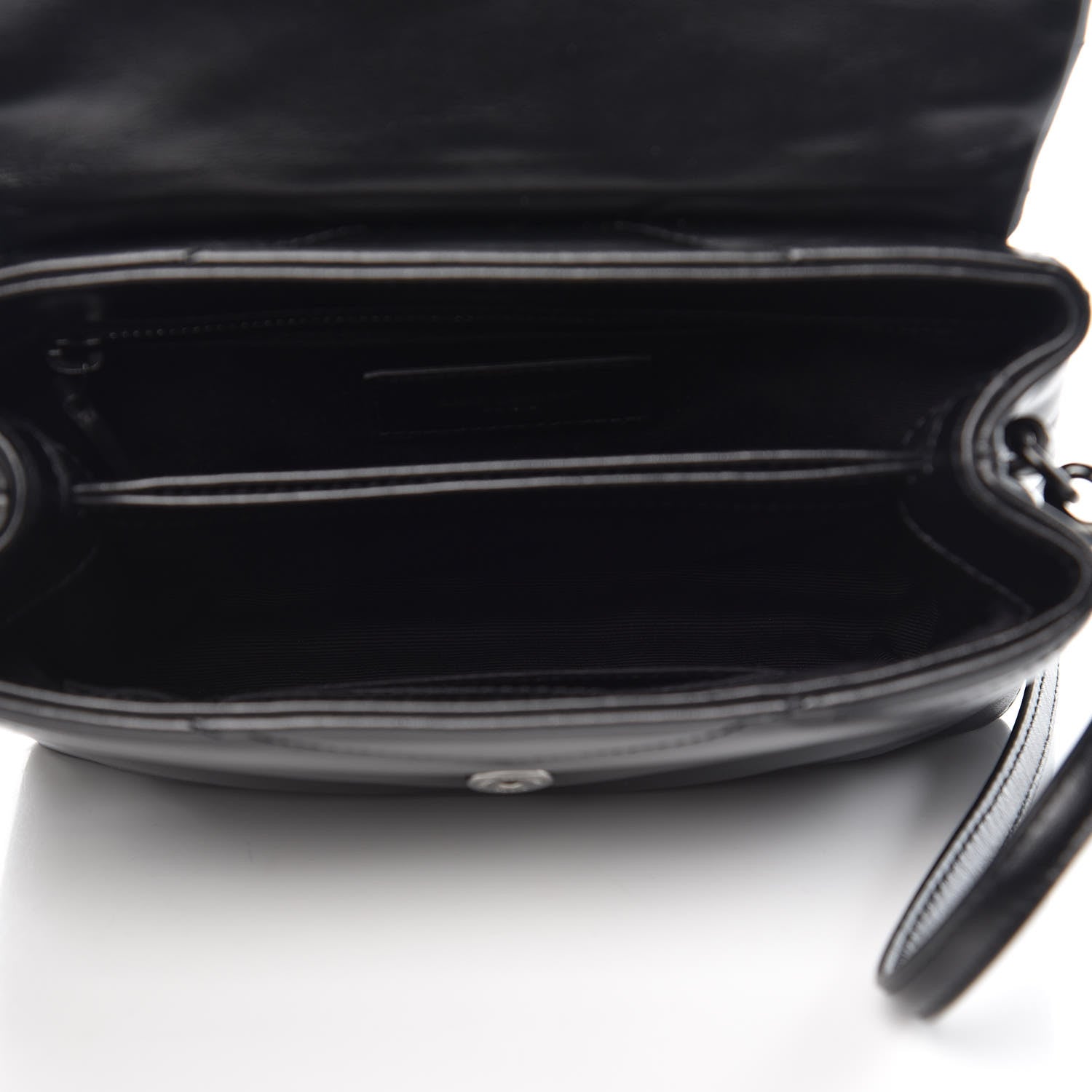 Saint Laurent Calfskin Y Quilted Monogram Toy Loulou Crossbody Bag Black 5 of 9