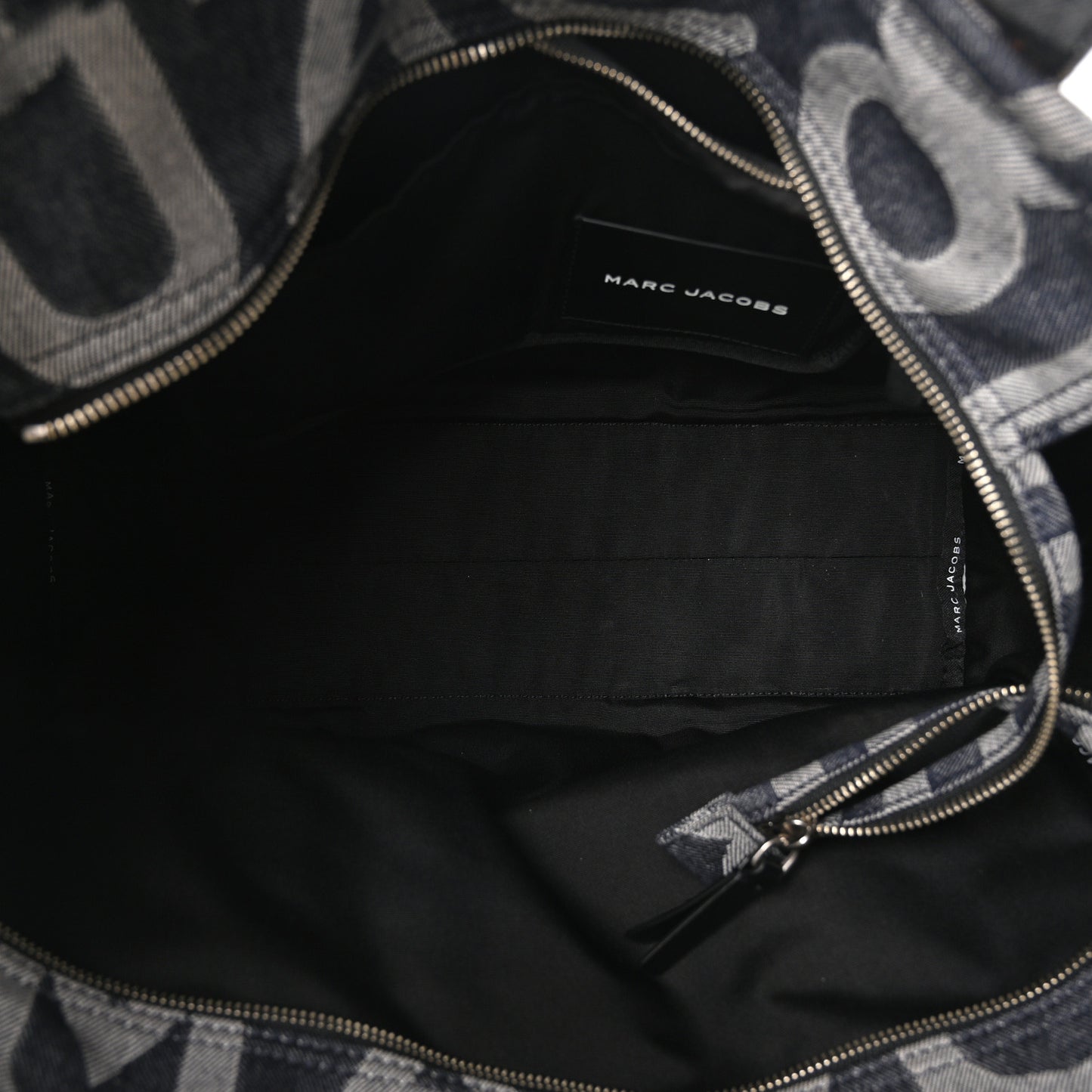 Denim Jacquard Large The Monogram Tote Bag Denim Blue