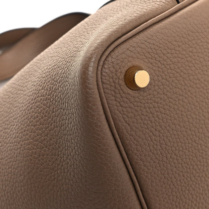 Hermes Taurillon Maurice Picotin Lock 18 PM Beige De Weimar 7 of 10