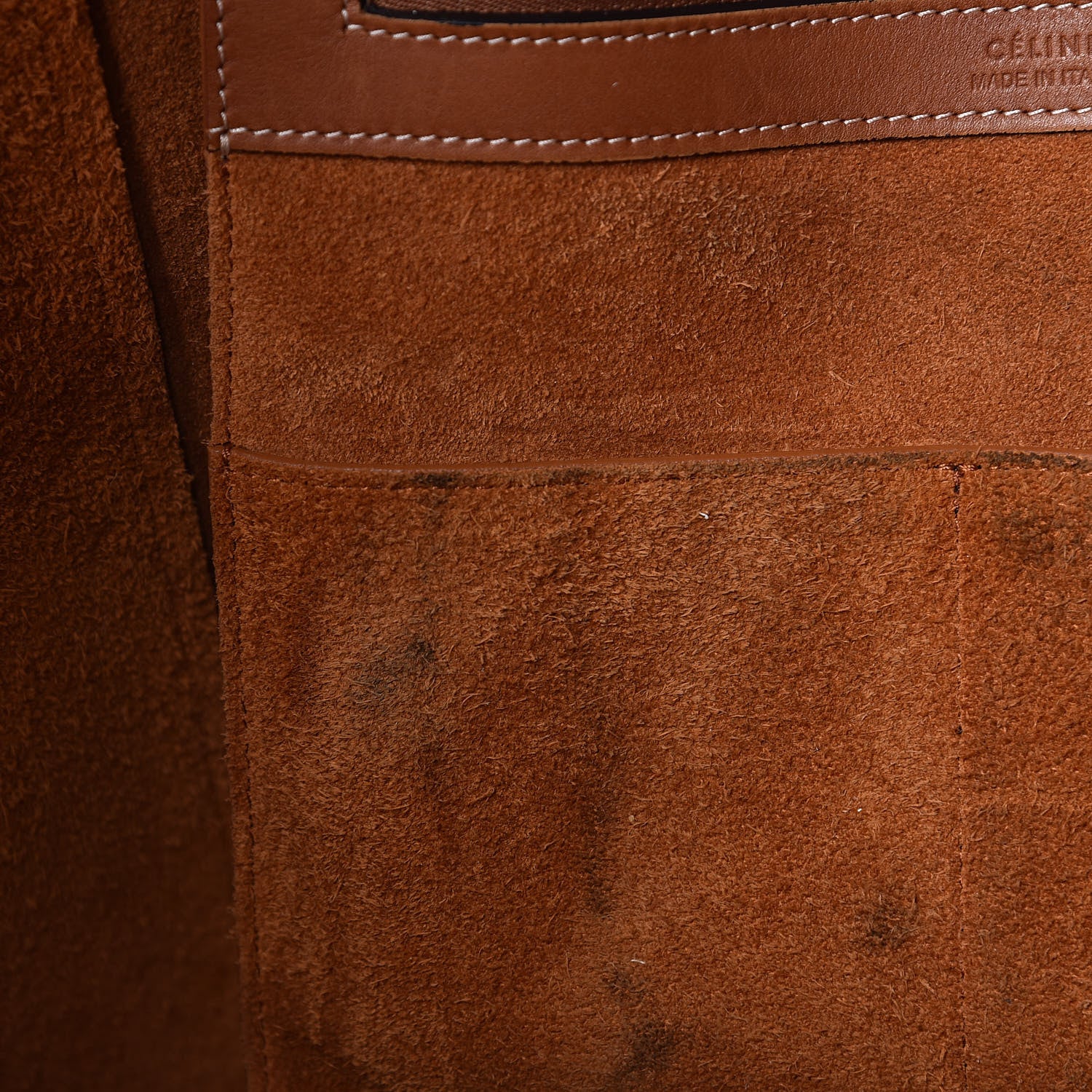 Celine Smooth Calfskin Medium Belt Cabas Phantom Brown 8 of 14