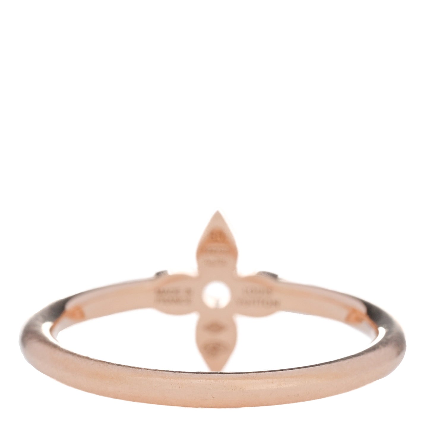 18K Pink Gold Diamond Idylle Blossom Single Ring 50 5.25