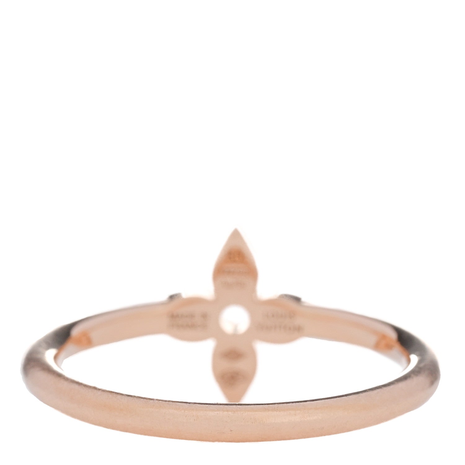 Louis Vuitton 18K Pink Gold Diamond Idylle Blossom Single Ring 50 5.25 3 of 5