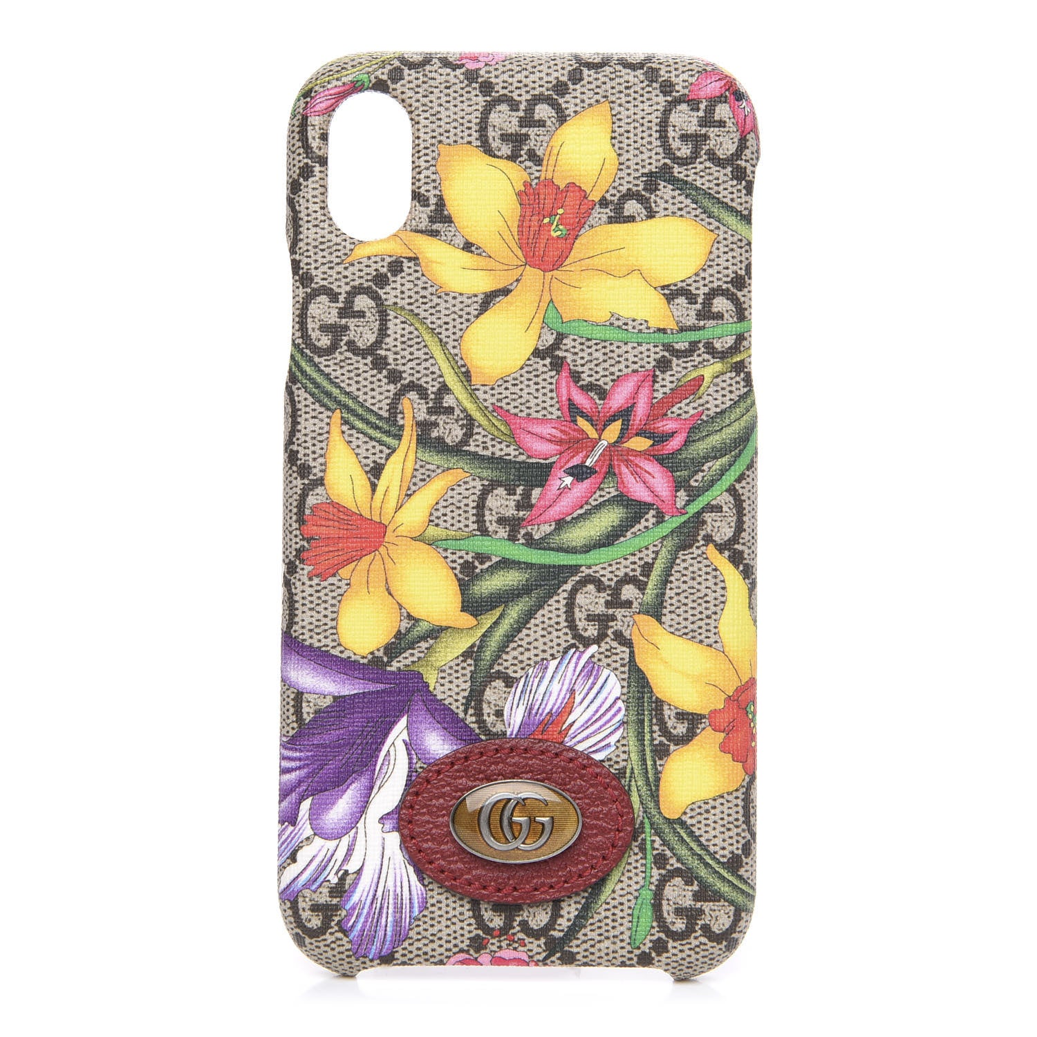 Gucci GG Supreme Monogram Flora Ophidia iPhone XR Case 1 of 5