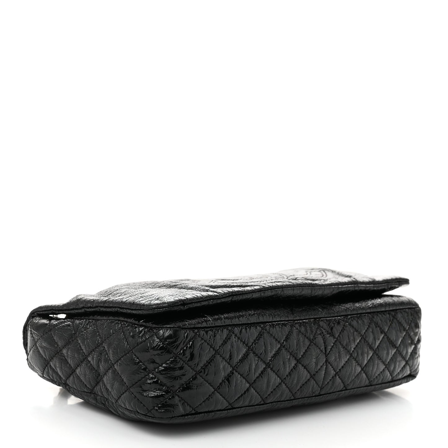 Vinyl Medium Rock and Chain Flap Black Black