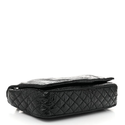 Chanel Vinyl Medium Rock and Chain Flap Black Black 4 of 11