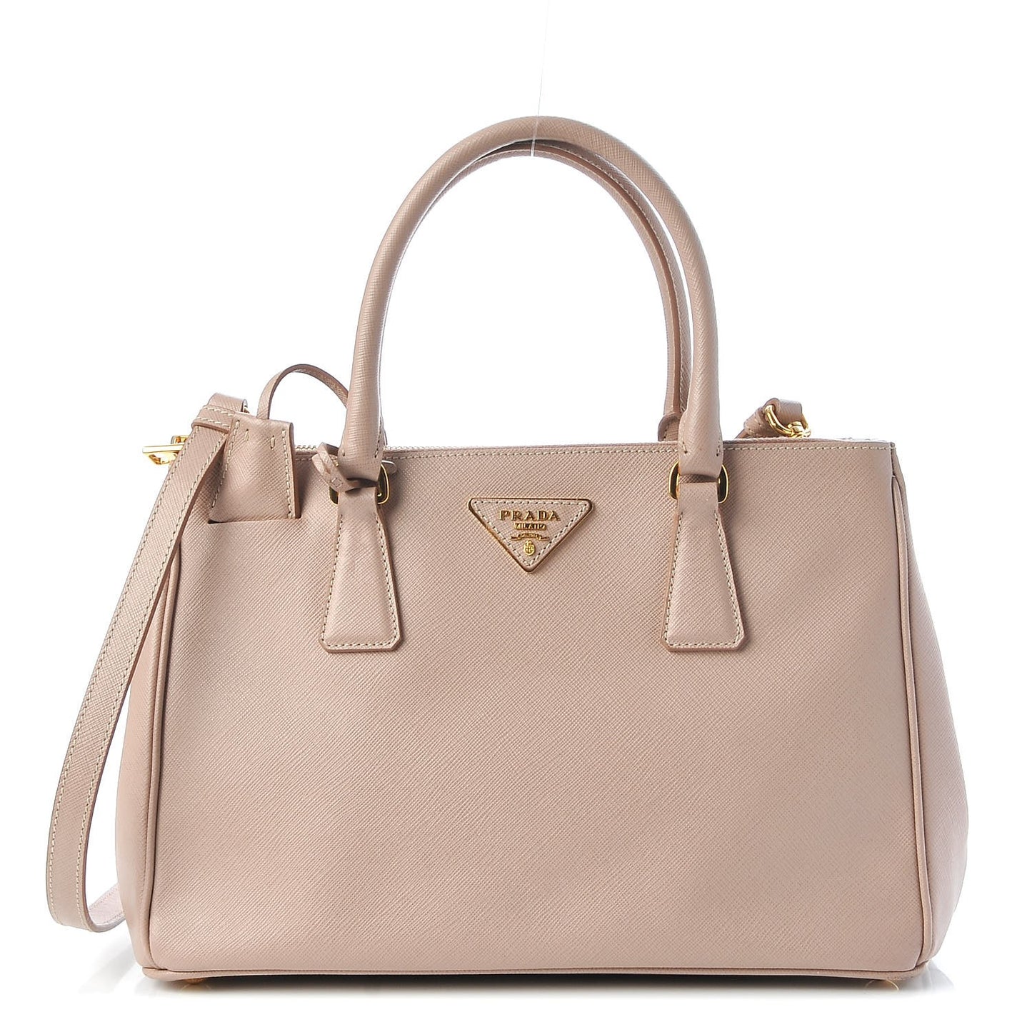 Saffiano Small Galleria Double Zip Tote Cammeo