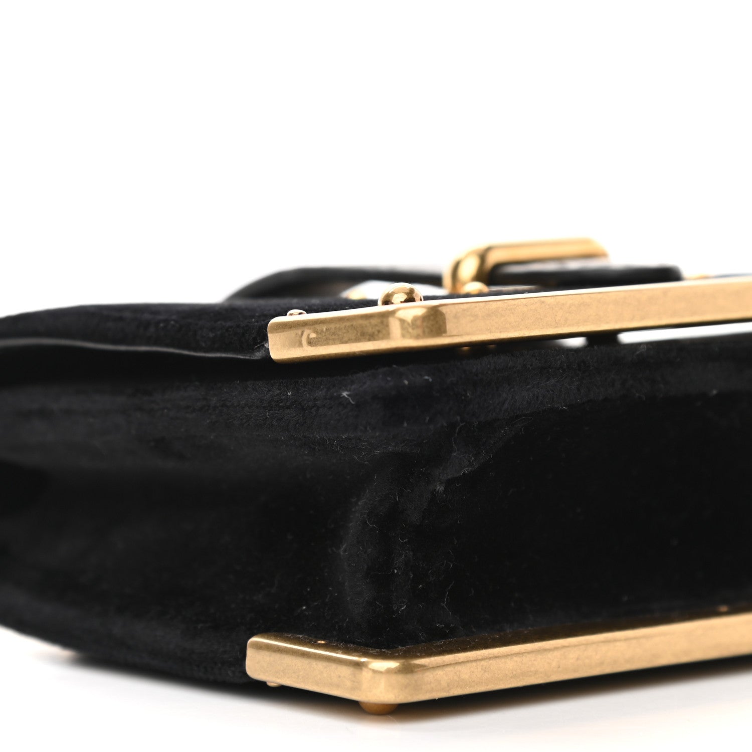 Prada Velluto Crocodile Micro Cahier Bag Black 9 of 12