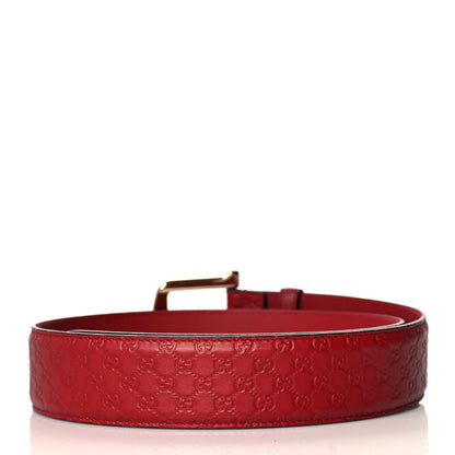 Gucci Soft Microguccissima Margaux Calfskin Belt 80 32 Rosso 2 of 5