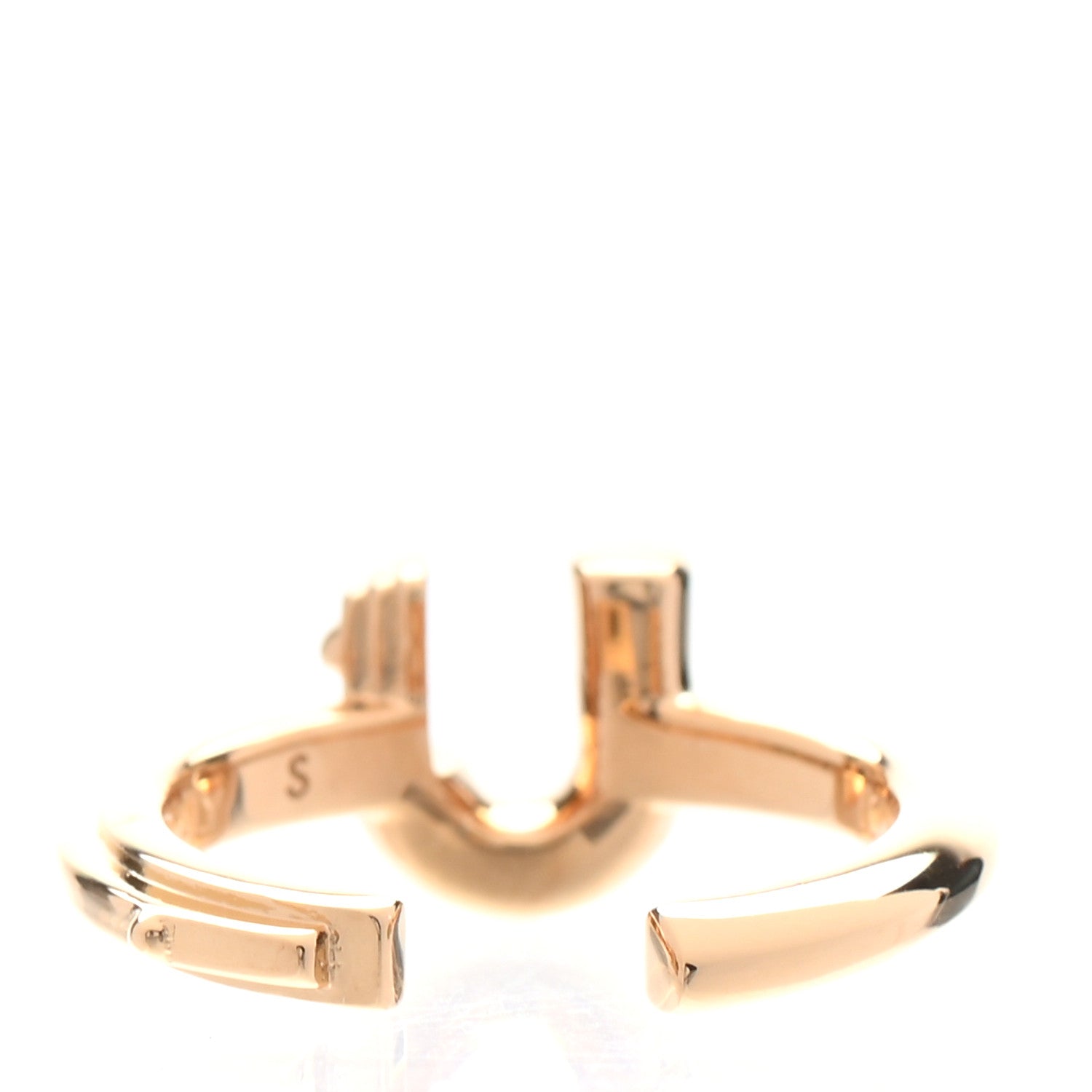 Louis Vuitton LV And Me Letter U Ring M Gold 4 of 6