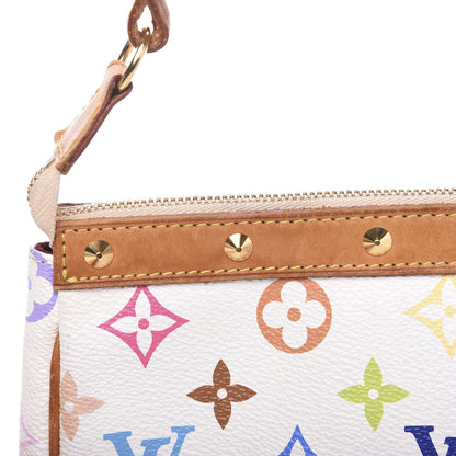 Louis Vuitton Monogram Multicolor Pochette Accessories White 9 of 13