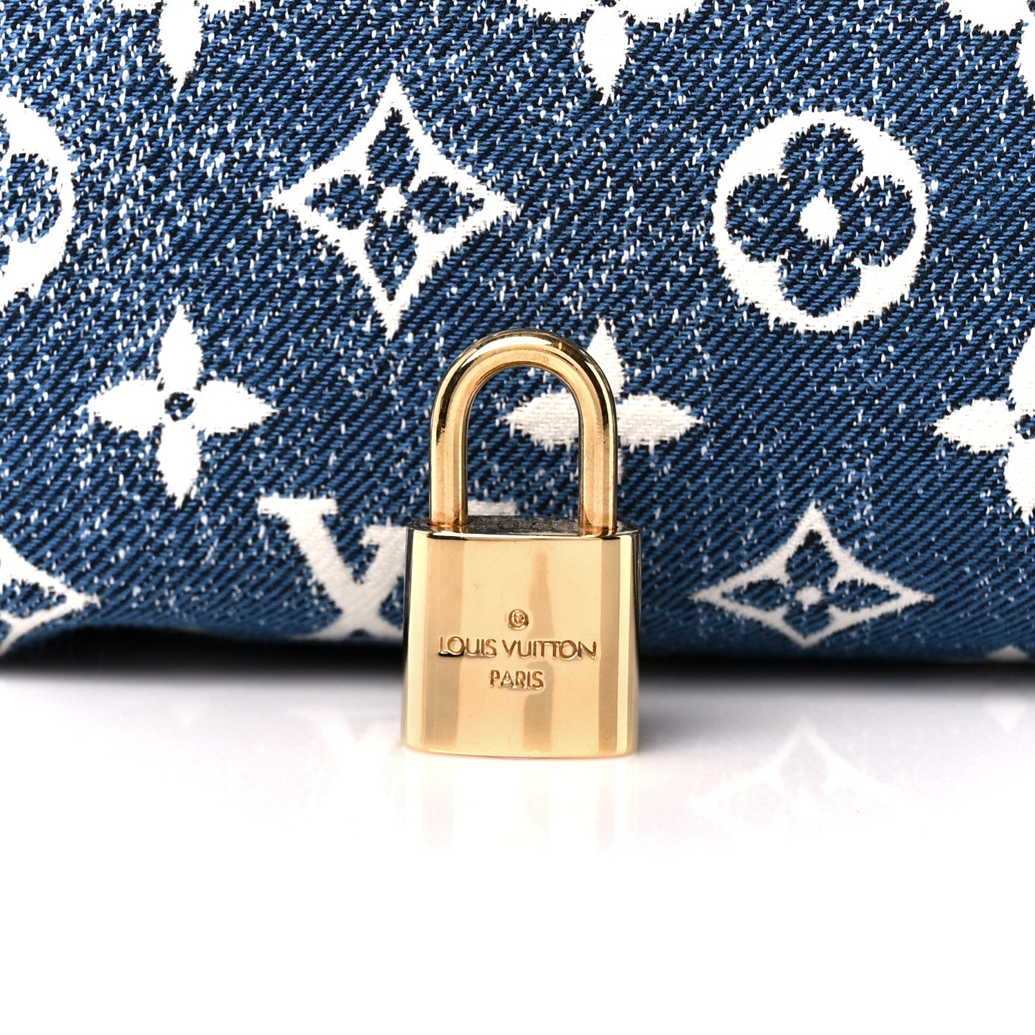 Louis Vuitton Monogram Jacquard Denim Speedy Bandouliere 25 Bleu 7 of 12