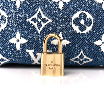 Louis Vuitton Monogram Jacquard Denim Speedy Bandouliere 25 Bleu 7 of 12