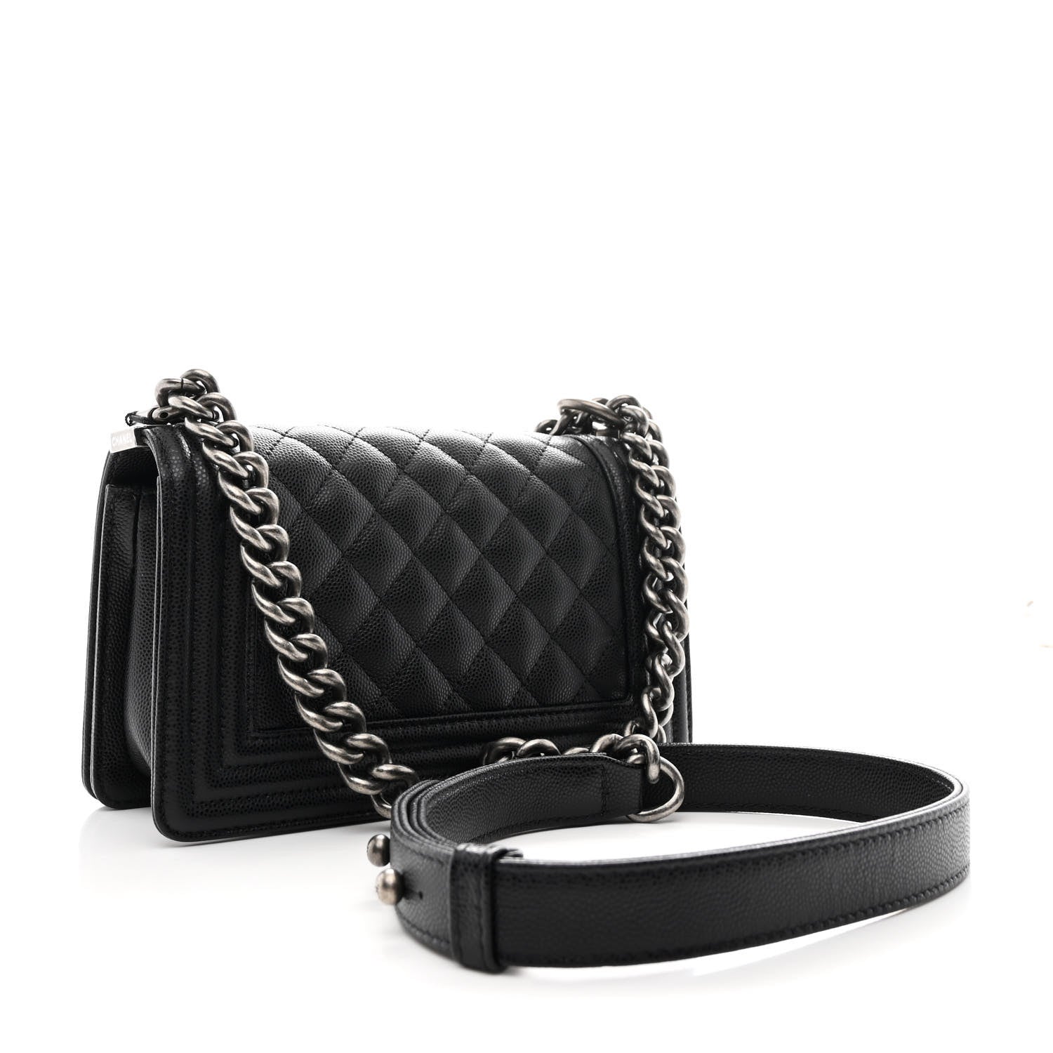 Chanel Caviar Quilted Small Boy Flap Black 3 of 10