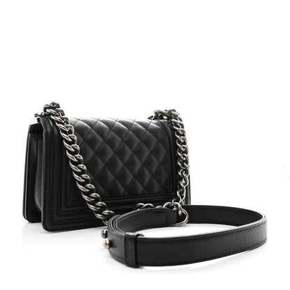 Chanel Caviar Quilted Small Boy Flap Black 3 of 10