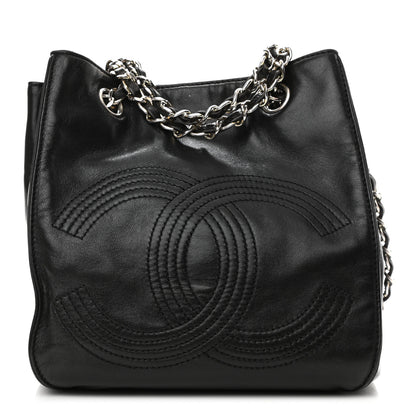 Chanel Lambskin CC Shoulder Bag Black 3 of 11