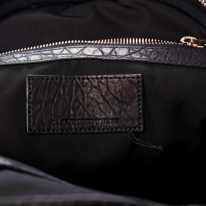 Alexander Wang Pebbled Lambskin Dumbo Backpack Black Rose Gold Hardware 5 of 9
