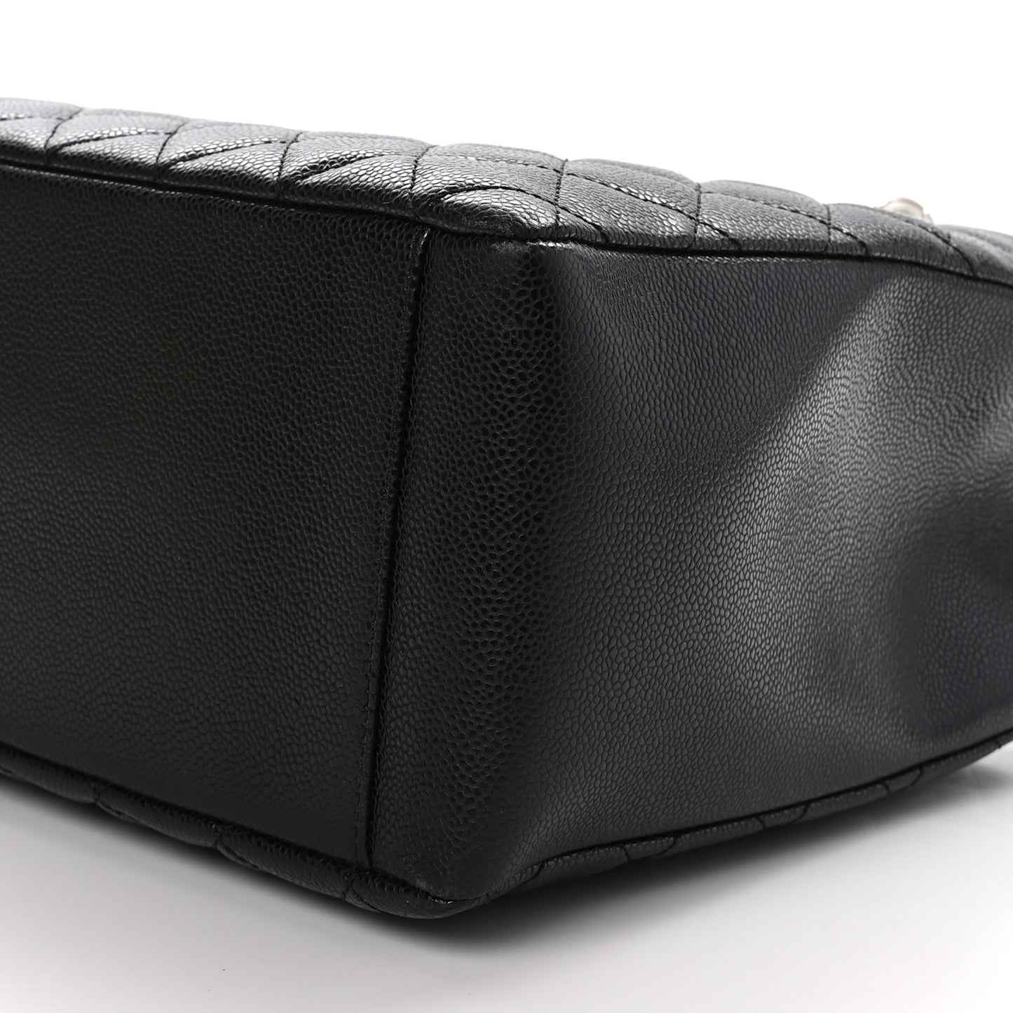 Caviar Quilted Grand Shopping Tote GST Black