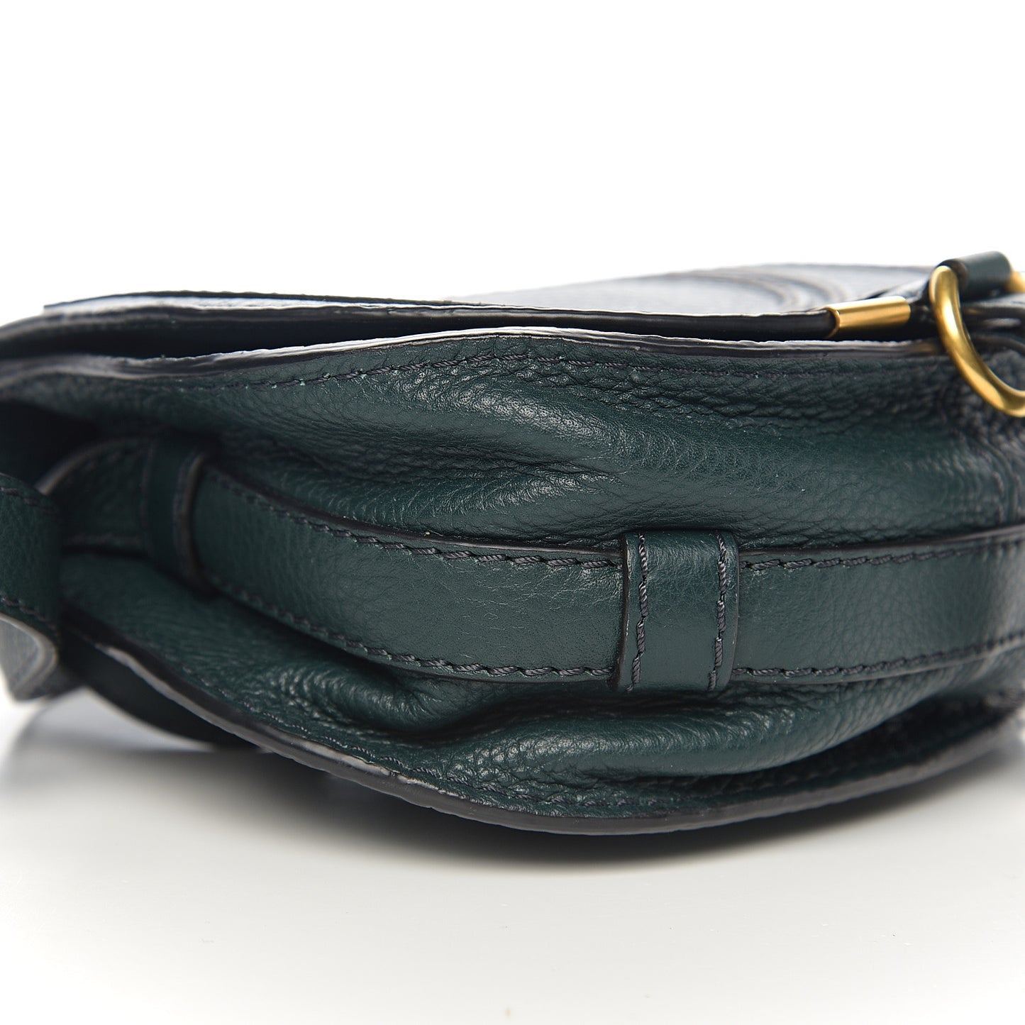 Calfskin Mini Marcie Round Crossbody Bag Rainforest
