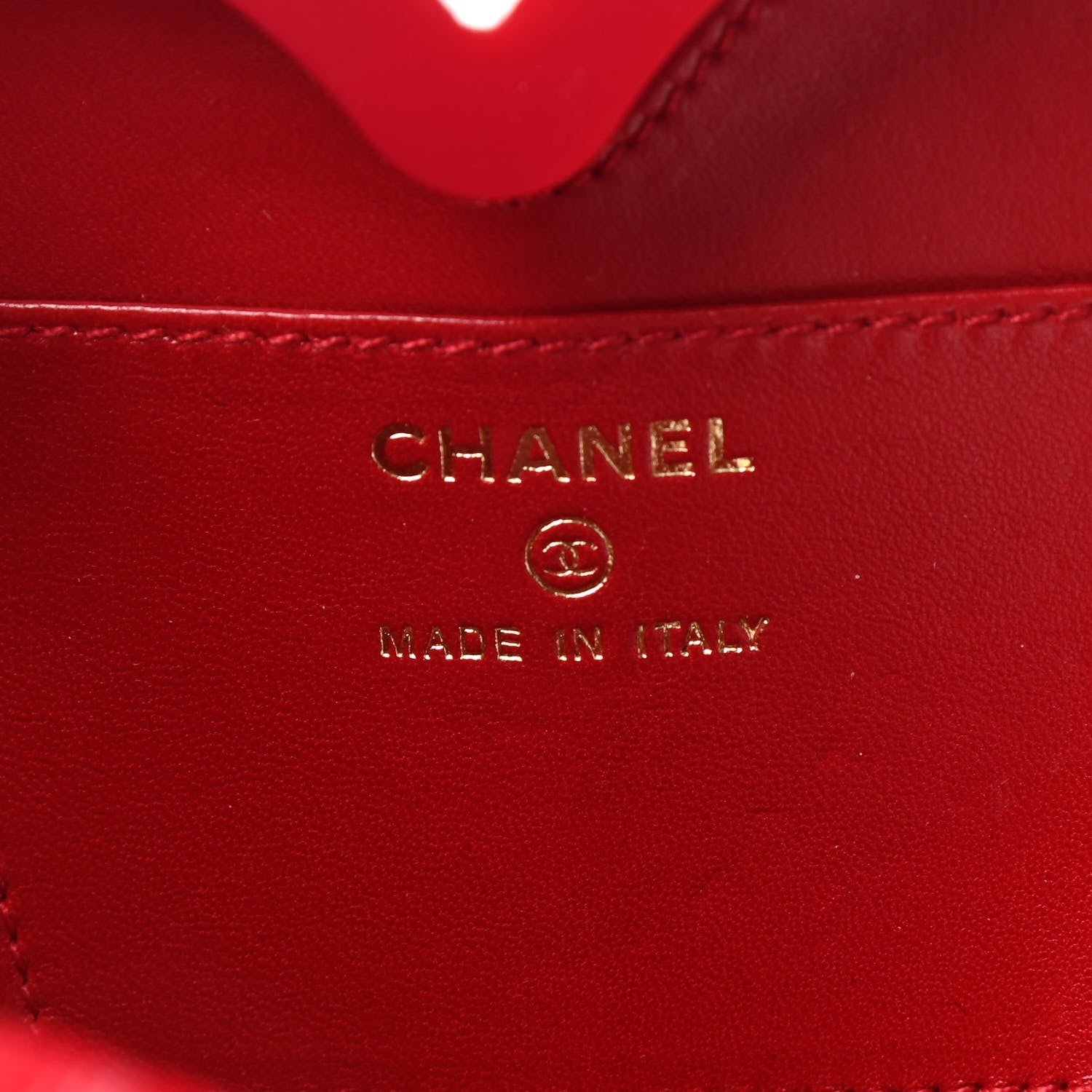 Chanel Plexiglass Heart Minaudiere Clutch Red 6 of 7
