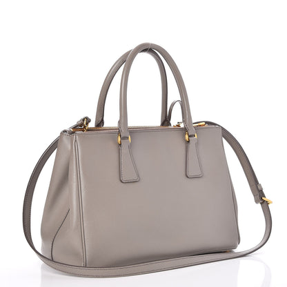 Prada Saffiano Small Galleria Double Zip Tote Argilla 3 of 8