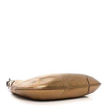 Prada Metallic Vitello Daino Shoulder Bag Platino 4 of 9