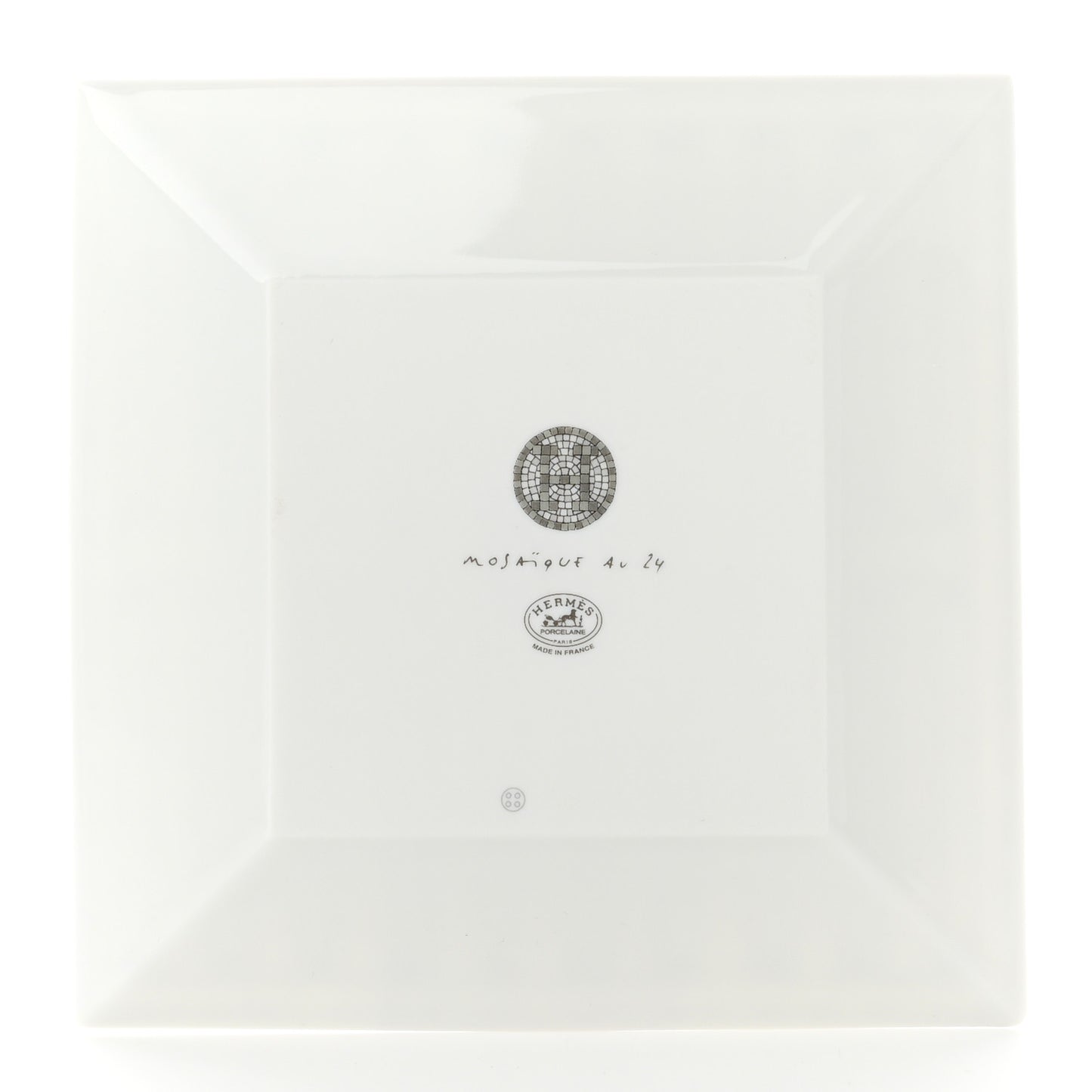 Porcelain Mosaique Au 24 Platine Square Plate N°2