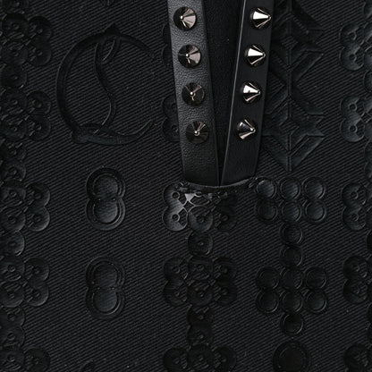 Christian Louboutin Calfskin Loubinetic Spikes East West Cabata Tote Black 12 of 12
