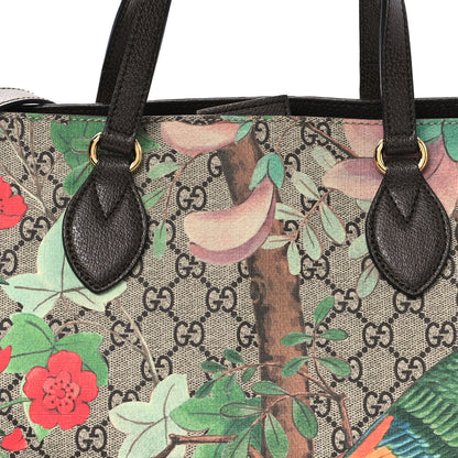 Gucci Soft GG Supreme Monogram Tian Medium Crossbody Tote Beige Multicolor New Acero 8 of 10