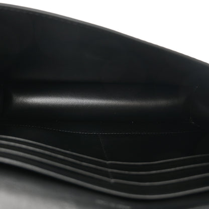 Celine Shiny Calfskin Triomphe Maillon Wallet on Chain Black 5 of 10
