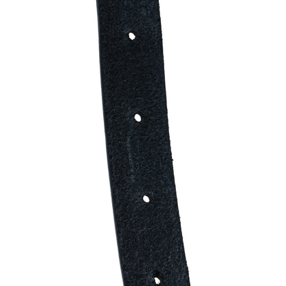 Saint Laurent Vegetable Tanned Calfskin Monogram Croissant De Lune Belt 100 40 Black 3 of 5