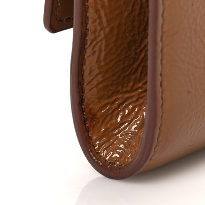 Saint Laurent Textured Patent Calfskin Monogram Large Belle De Jour Clutch Beige 15 of 15