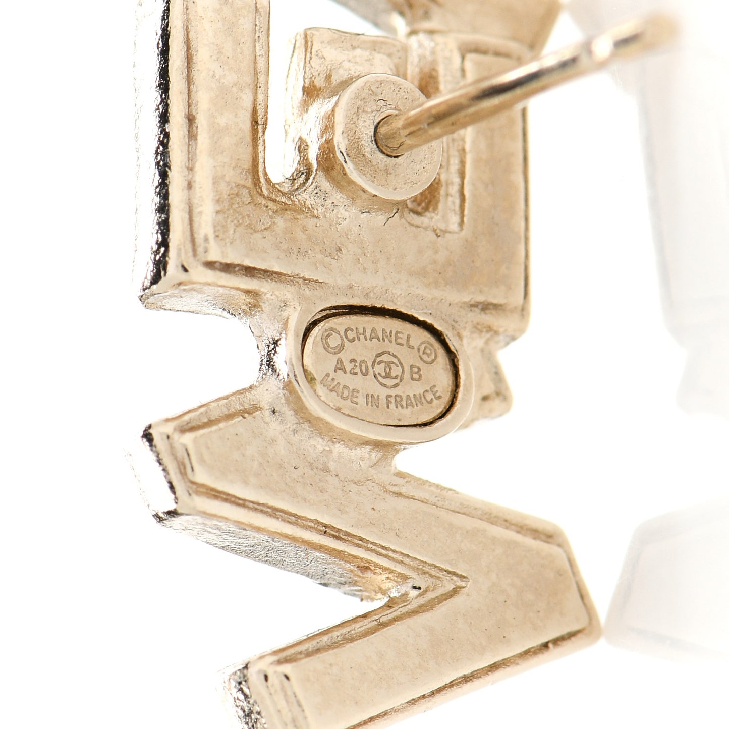 Crystal Pearl Signature Stud Earrings Gold