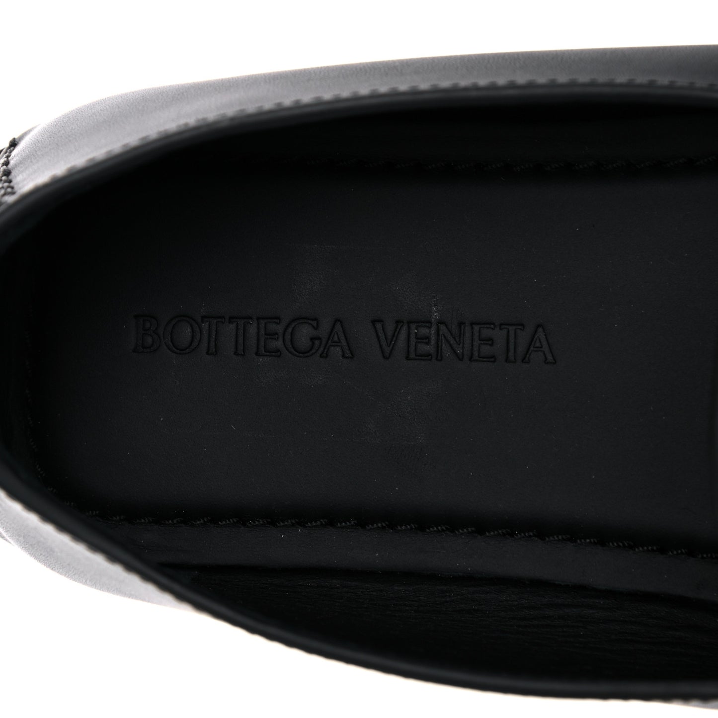 Nappa Intrecciato Driver Loafers 41 Black