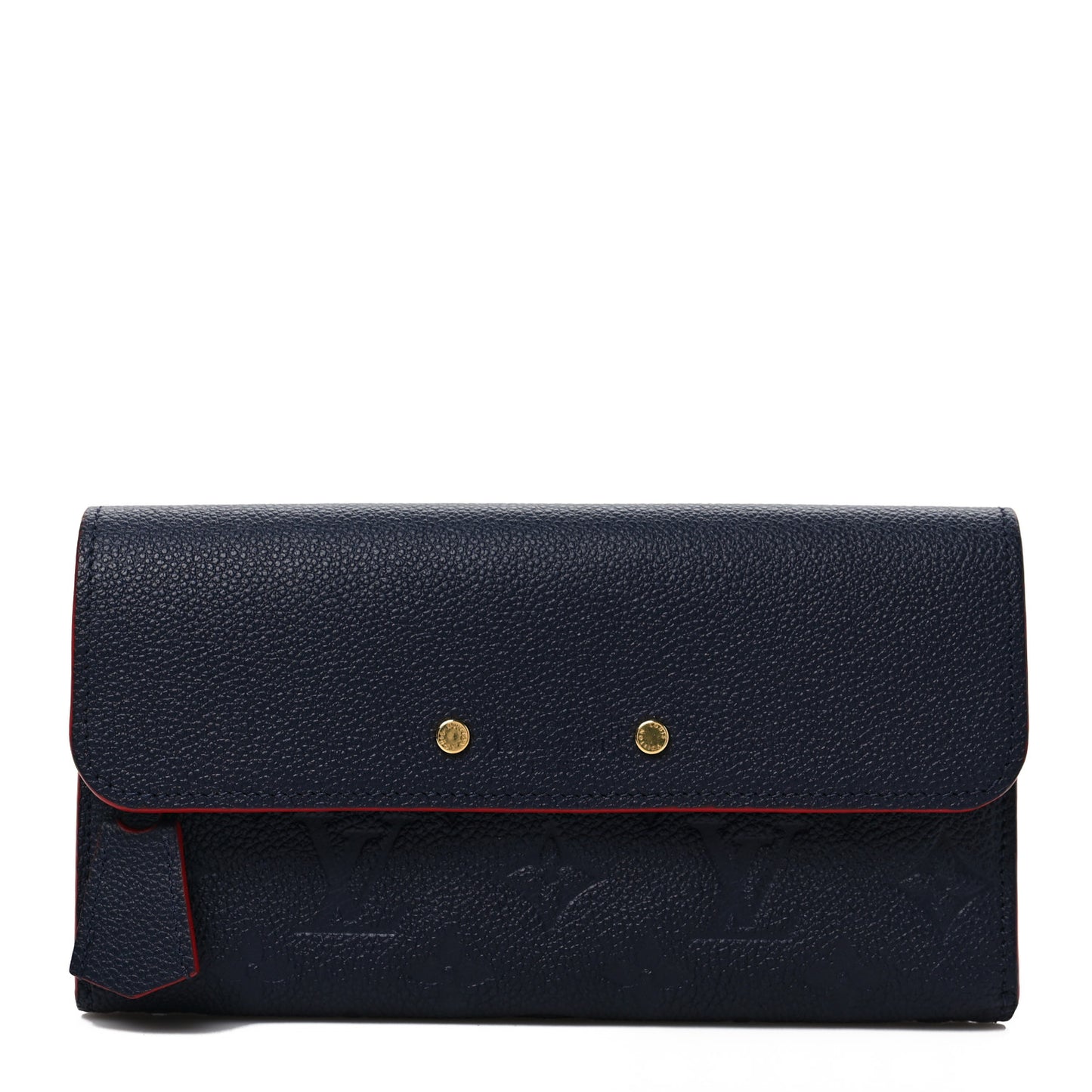 Empreinte Pont-Neuf Wallet Marine Rouge