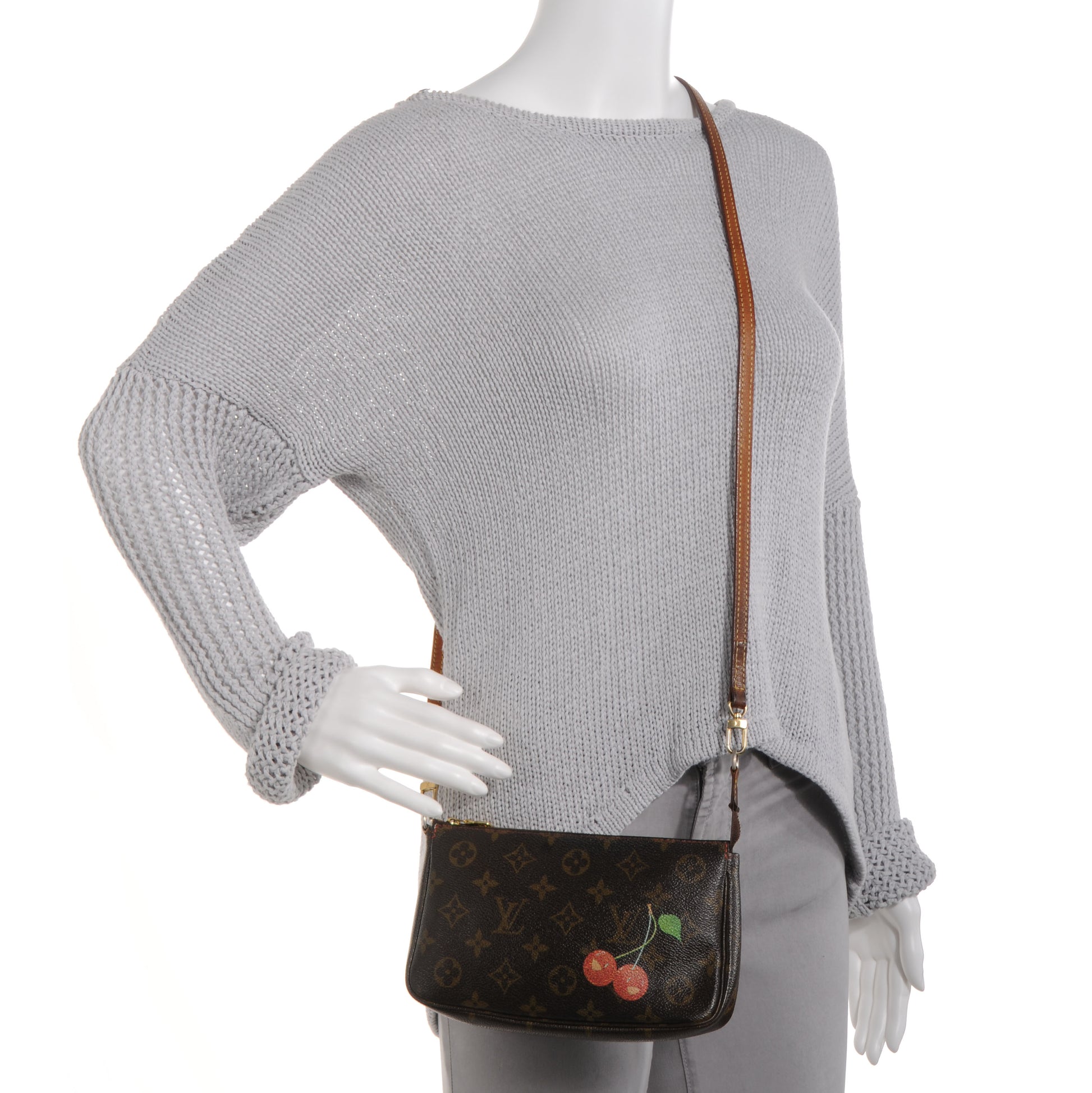Louis Vuitton Monogram Cerises Pochette Accessories Long Strap 2 of 7