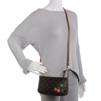 Louis Vuitton Monogram Cerises Pochette Accessories Long Strap 2 of 7