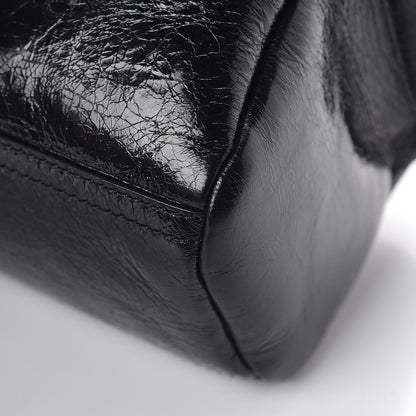 Givenchy Crinkled Patent Deerskin Mini Pandora Black 9 of 11