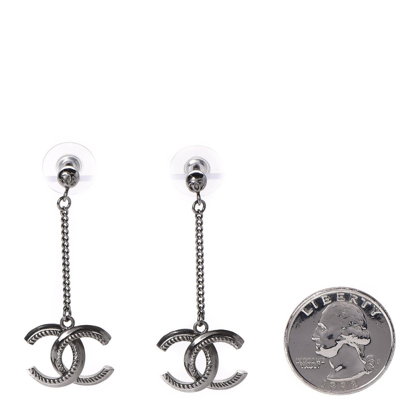 Ruthenium CC Drop Earrings