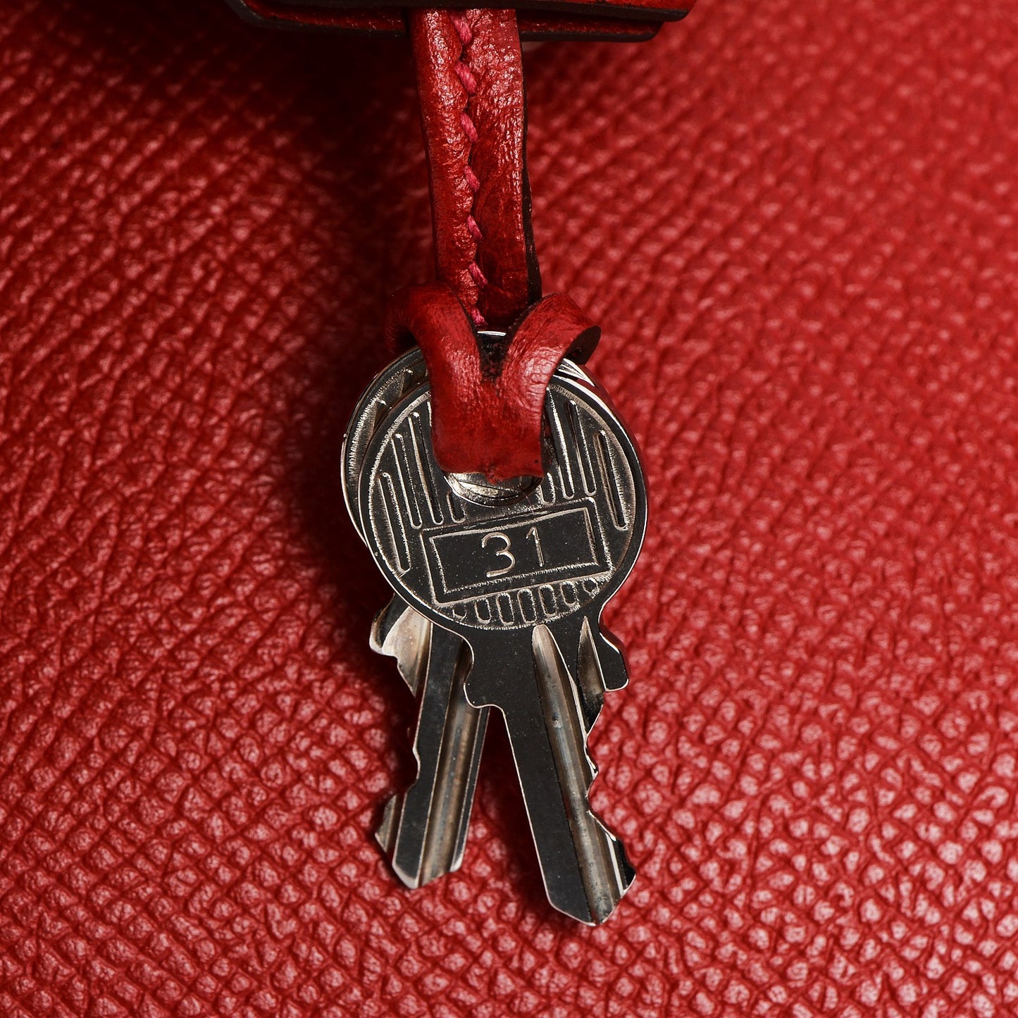 Epsom Birkin 35 Rouge Casaque