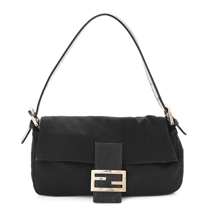 Fendi Nylon Baguette Bag Black 1 of 8