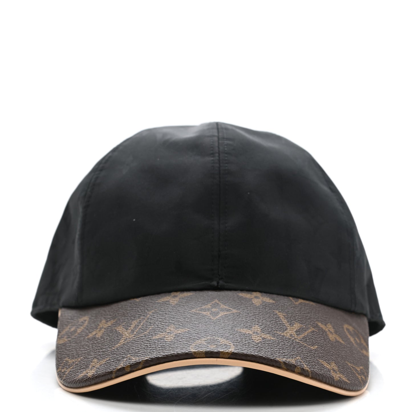 Polyester Silk Monogram LV Get Ready Cap M Black
