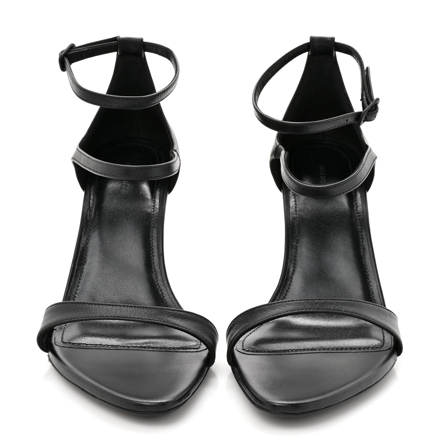 Calfskin Honey 90mm Sandal 37 Black