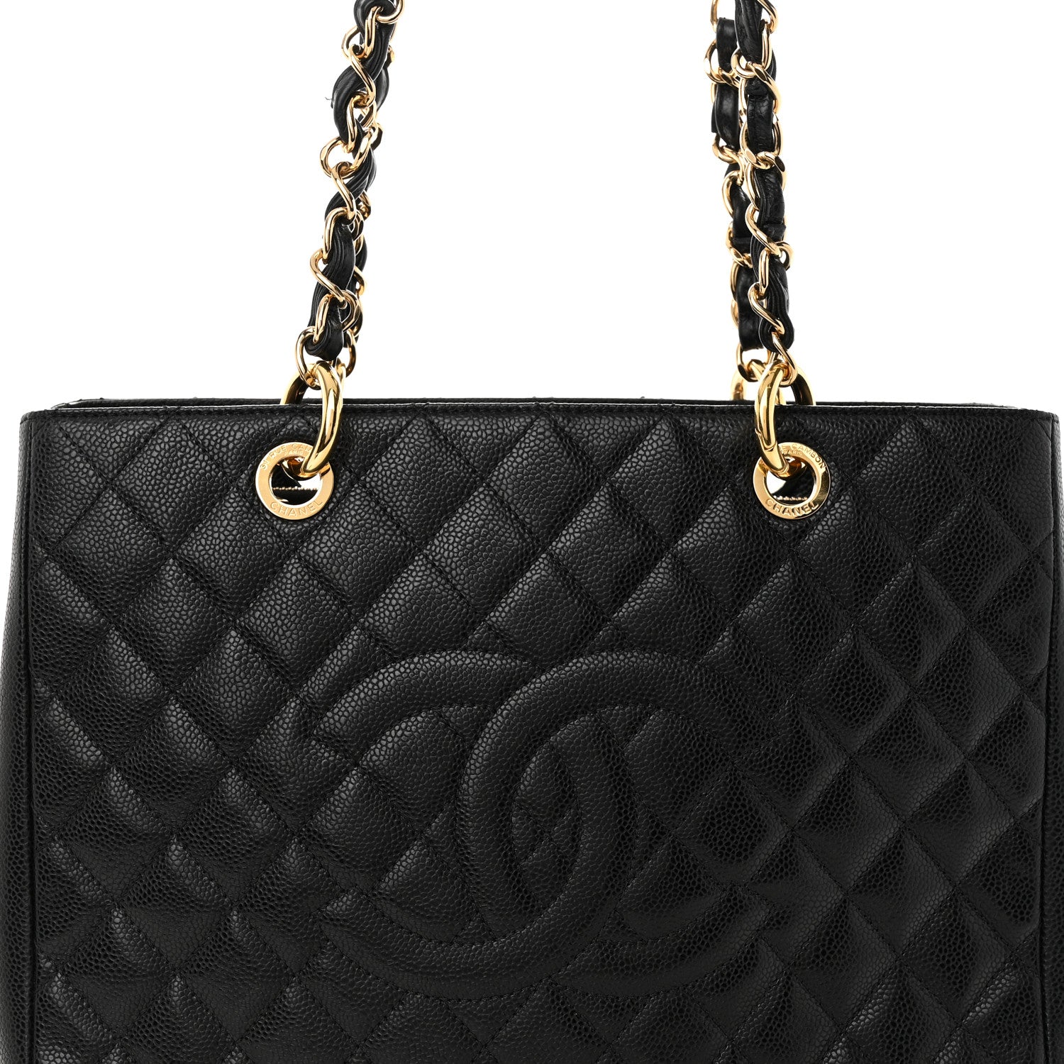 Chanel Caviar Quilted Grand Shopping Tote GST Black 8 of 13