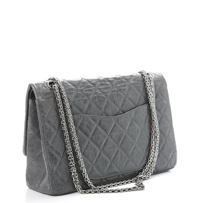 Chanel Aged Calfskin Quilted 50th Anniversary 2.55 Reissue 227 Flap Grey 3 of 17