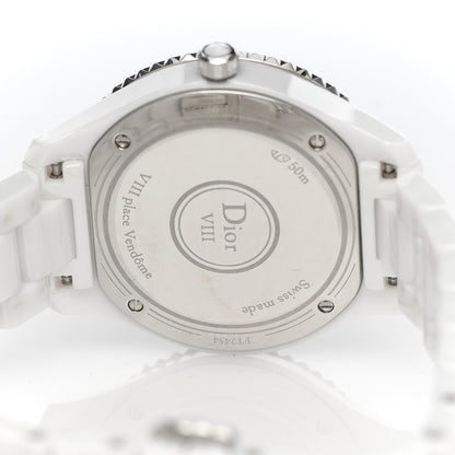 Christian Dior Stainless Steel Ceramic 33mm Dior VIII Quartz Watch White 5 of 7