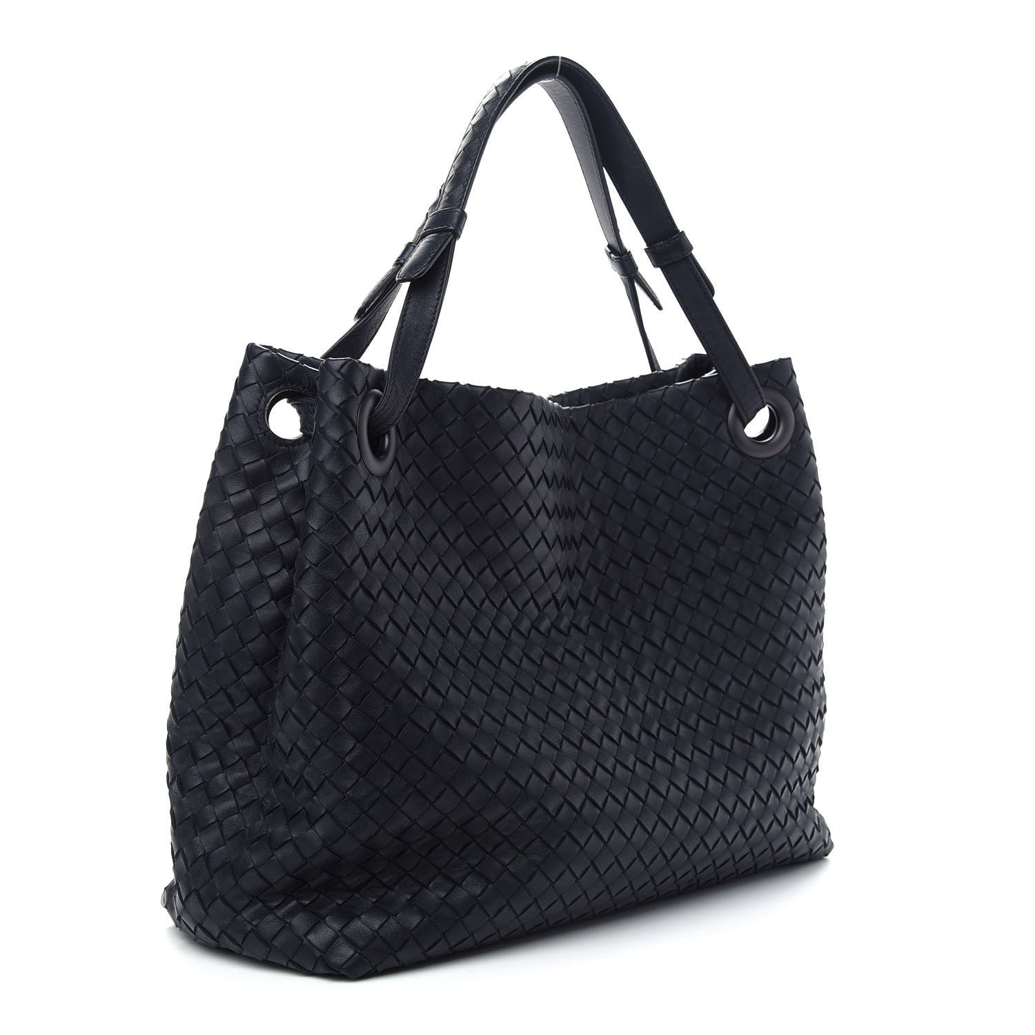 Bottega Veneta Nappa Intrecciato Medium Garda Bag Black 3 of 11