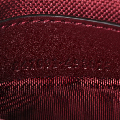 Gucci Lambskin Embossed Mini GG Half Moon Shoulder Bag Rosso Ancora 5 of 9